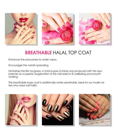 Karma Halal Certified Breathable Vegan Nail Polish - Wudu Friendly Top Coat (ANASTASIA) | Cruelty-Free & Oxygen Permeable - Buy Online on GoSupps.com