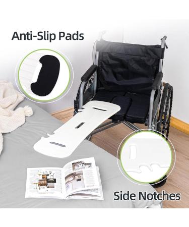 Wheelchair Transfer Board Non-Slip Pads Curved with Handle for Transfers of Elderly and Disabled People - Buy Online on GoSupps.com
