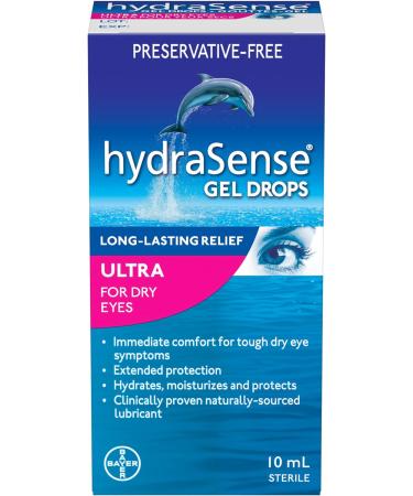 hydraSense Ultra Eye Drops For Dry Eyes - Preservative Free Eye Drops & Complete Eye Drops For Dry Eyes Eye Gel Drops + Eye Drops - Buy Online on GoSupps.com