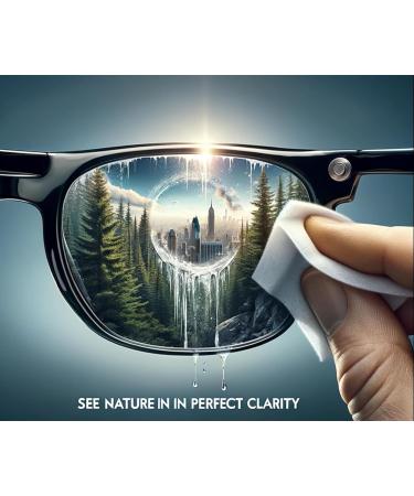 Buy Glasses Wipes Lens Cleaner - 220 Individually Wrapped Eye Glasses Cleaner Wipes for Crystal Clear Vision - International Shipping Available - Buy Online on GoSupps.com