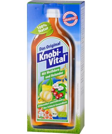 Buy Knobivital with Hawthorn & Elder 960 ml - Premium Herbal Tonic for Immune Support | Fast International Shipping - Buy Online on GoSupps.com