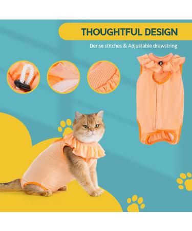 Avont Katzenbody for Cats - Post-Op Recovery Suit Leak Protection & Wound Care - Large Apricot - Buy Online on GoSupps.com