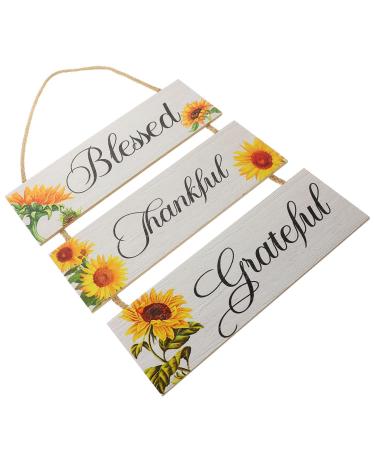 ABOOFAN Sunflower Wood Listing Ornament Wall Decorations Sunflower Decor for Bedroom Wooden