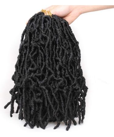 Xtrend 6 Packs 12 Inch Natural Black Nu Faux Locs Crochet Braids Hair Synthetic Pre Looped Soft Dreadslocks Braiding Hair Fashion Short Goddess Faux Locs Curly Wavy Hair Extensions 18strands/pack 1B# 12 Inch (Pack of 6) 1B# - Buy Online on GoSupps.com