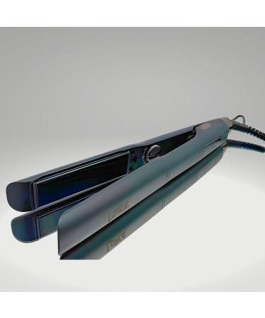 Ebony Edition Flat Iron Hair Straightener 1.25-inch Wide Titanium Flat Iron Hair Straightener Iron All Hair Types Fast Heating Travel Flat Iron for Smooth Frizz-Free