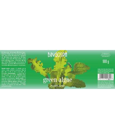 BINGOSPA Sels de bain aux algues vertes 900 g. Rafra chissant aux notes marines et vertes - Buy Online on GoSupps.com