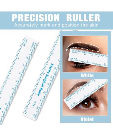 8 Piece Microblading Marker Pen Set with Paper Ruler for Perfect Permanent Makeup - Ideal for Eyebrows, Lips, and Skin - Buy Online on GoSupps.com
