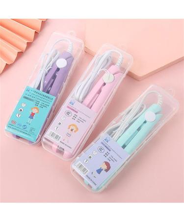 Mini Ceramic Hair Curler for Short Hair - Compact Curling Iron & Straightener in Green | Perfect for Pixie Cuts - Buy Online on GoSupps.com