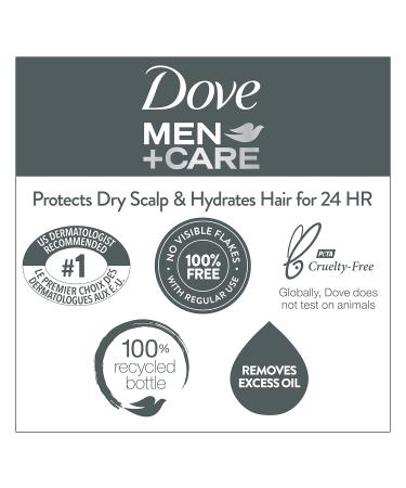 Dove Men+Care 2-in-1 Shampoo and Conditioner for Oily Hair with Hydrolock Complex - 20.4 oz (4 Count) - Buy Online on GoSupps.com