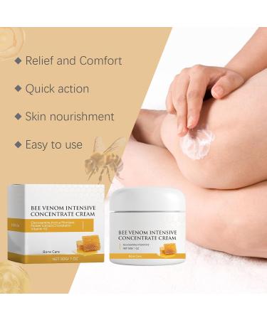 Bee Venom Cream - Joint & Bone Body Cream - Body Moisturiser for Dry Skin - Fast-Acting Relief Venom Bee Cream - Skincare Body Creams for Pain Soothing Moisturizing Hydrating 30g - Buy Online on GoSupps.com