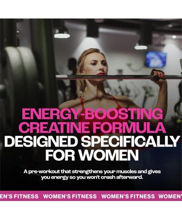 Creatine for Women Athletes - Boost Energy Burn Fat & Enhance Stamina | Cherry Flavor - Buy Online on GoSupps.com
