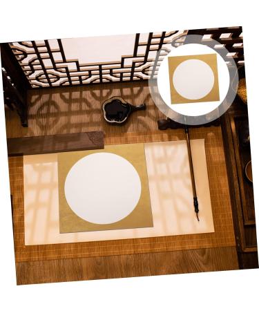 NUOBESTY 10 Sheets Rice Paper Watercolor Paper Bulk Rice Picture Paper Painting Paper Thicken Drawing Paper Golden 33X33CM - Buy Online on GoSupps.com