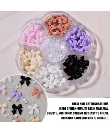 Buy Resin Nail Art Charms - 7 Grille Bowknot Nail Decorations for Women & Girls | DIY Nail Art (D Pattern) - International Shipping Available - Buy Online on GoSupps.com