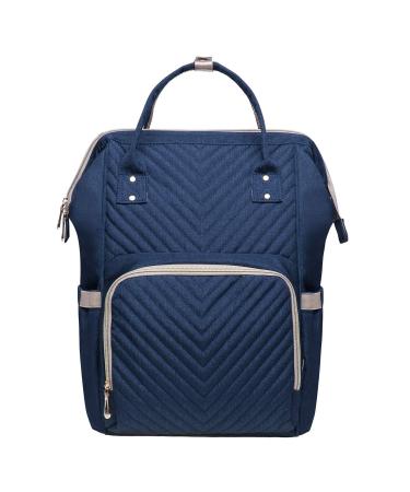 Caucko baby diaper bag with stroller hook multifunction nylon large capacity travel backpack for on the go with many compartments blue (KT01-4)
