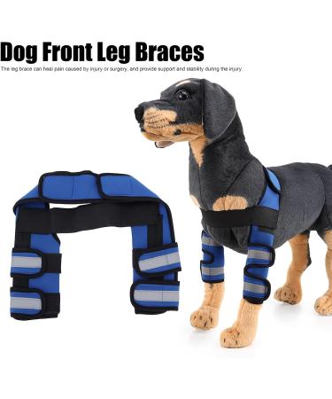 Dog Front Leg Protector 1 Pair Dog Front Leg Braces Wrist Guard for Ligament Injuries Sprains for Loss of Stability(#3 S) - Buy Online on GoSupps.com