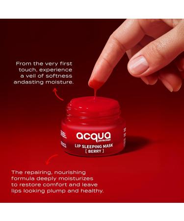 Acqua Perfection Lip Mask Overnight Treatment with Shea Butter Berry Scent Night Lip Care for Dry-Feeling Lips - Buy Online on GoSupps.com
