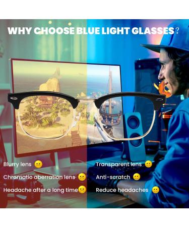 GYU Blue Light Glasses - Best Blue Light Blocking Glasses for Gaming Reading TV & Computer Use - Buy Online on GoSupps.com