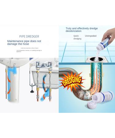 3 Bottles of Pipe Unclogger Kitchen Sewer Cleaning Bathroom Sewer Deodorizing Cleaning Unclogging - Buy Online on GoSupps.com