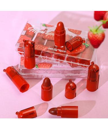 Lot de 6 rouges l vres de maquillage - Portable et durable - Pour femmes d butants famille amis beaut usage quotidien bureau et soir e - Buy Online on GoSupps.com
