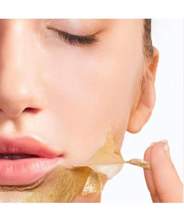 KOAHDE Gold Foil Peel Off Mask 24k Gold Peel-Off Anti-Wrinkle Whitening Mask Golden Peel Off Mask 24k Gold Face Mask Peel-Off Anti-Wrinkle Mask Tear Off Facial Mask New Gold Foil Peel-Off Mask - Buy Online on GoSupps.com