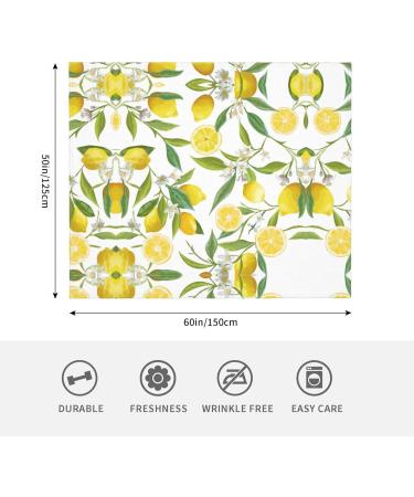 HAHAFU Fresh Tropical Lemons Throw Blanket | Warm Absorbent Picnic Blanket for Bed & Couch - Perfect for All Seasons - Buy Online on GoSupps.com
