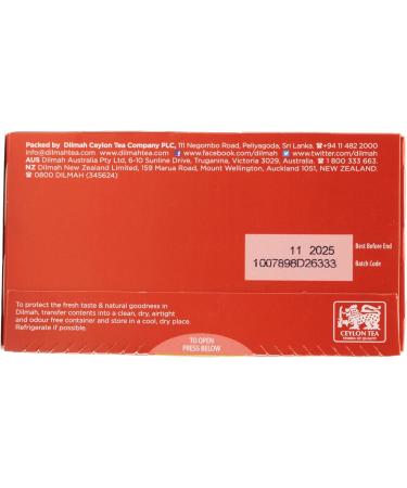 Dilmah Pure Ceylon English Breakfast Tea 25 Tea Bags - Buy Online on GoSupps.com