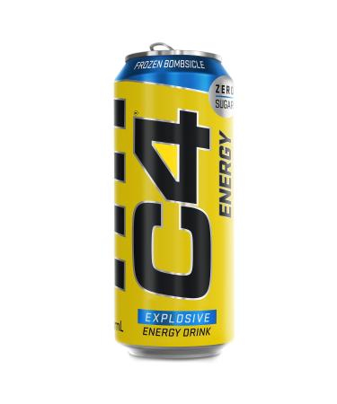 Wowboxme C4 Original Sugar Free Sparkling Energy Drink Frozen Bombsicle PreTraining Performance Drink with Caffeine 500 ml Pack of 12