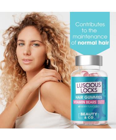 Beauty & Co High Strength Hair Gummies with Biotin & Zinc - 60 Count (Pack of 1) - Buy Online on GoSupps.com