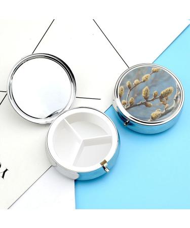 Portable Catkins Printed 3 Compartment Pill Box - Travel-Friendly Pill Organizer for Purse & Pocket - Buy Online on GoSupps.com
