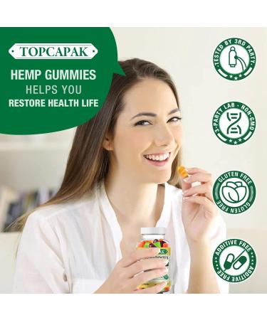 Hight Potency Hemp Gummies for Sleep, Joints, Relaxation & Calm - Fruity Flavors - Made in USA - 80 Count (Pack of 1) - Buy Online on GoSupps.com