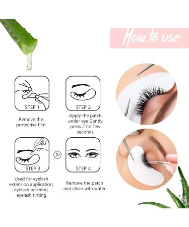 50 Pairs Hydrogel Eyelash Extension Gel Patches Kit - Natural Lash Gel Pads for Beauty Makeup | Eye Mask Pads & Tools for Women - Buy Online on GoSupps.com