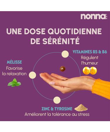 NONNA LAB - Relax - Promotes Relaxation - Food Supplements - Relaxation & Stress Resistance - 1 Month Cure - 30 Chocolate Beads - Made in France - Buy Online on GoSupps.com