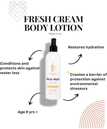 Cezons Kids and Teens Body Lotion Fragrance Free Body Moisturiser for Dry Skin Care for Teenagers Natural Unscented Kids Moisturiser for Dry Skin Childrens Moisturising Cream Skincare Moisturizer - Buy Online on GoSupps.com