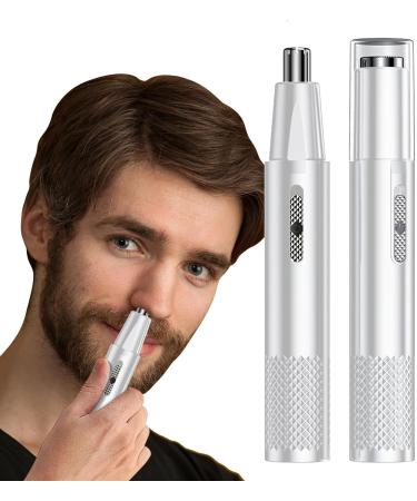 Setauoo Mens Nose Hair Remover Nose Hair Trimmer 2in1 for Face Beard Foot Hand Hair Easy Cleaning Nose Hair Trimmer Hair Device With White Nose + Razor - Buy Online on GoSupps.com