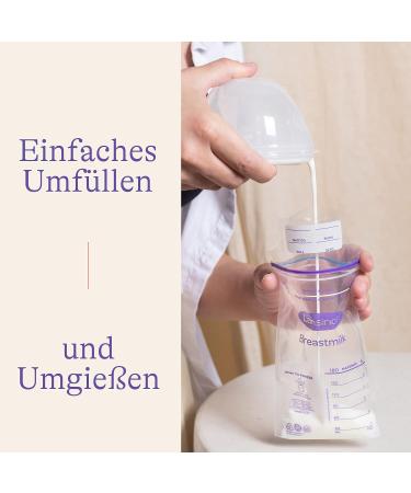 Lansinoh Breast Milk Bags - 75 Pieces for Safe Storage & Freezing - Hygienic & Space-Saving - Ideal for International Shipping - Buy Online on GoSupps.com