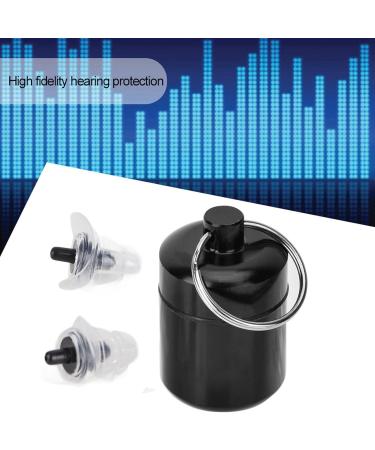 27dB Anti Noise Earplugs for Concerts & Festivals - Premium Hearing Protection with Gel & Filter Technology (Black - Buy Online on GoSupps.com