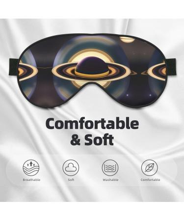Buy Beautiful Saturn Eye Mask - Soft Elastic Adjustable Sleep Mask for Men & Women - International Shipping Available - Buy Online on GoSupps.com