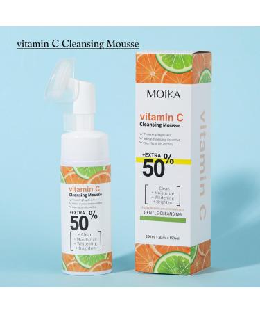 Vitamin C Foaming Facial Cleanser - Hydrating Makeup Remover & Oil Control - Essential Skin Care for Women - Buy Online on GoSupps.com