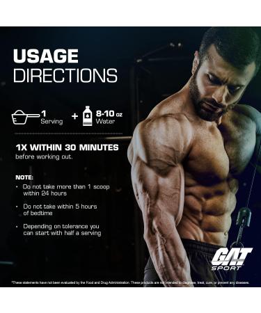 GAT Sport Nitraflex Advanced Pre-Workout Powder - Blood Orange | Boosts Strength, Energy & Performance | Creatine-Free | 30 Servings - Buy Online on GoSupps.com