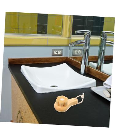 Beatifufu Facial Wash Brush with Wooden Handle Face Dry Brush Skin Care Tools Facial Cleansing Brush Exfoliating Face Scrubber Face Exfoliator Face Brush Scrub Brush Artificial Fiber Pores - Buy Online on GoSupps.com