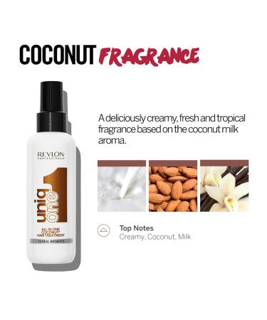 UniqOne Revlon Professional Hair Treatment - Moisturizing Leave-In for Dry & Damaged Hair 5.1 Fl Oz Coconut - Healthy Hair Repair & Nourishment - Buy Online on GoSupps.com