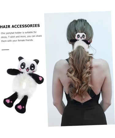 minkissy Giant Panda Head Rope Elastic Hair Band Hair Rubber Hair Elastics Scrunchies Tie Black Tiara Animal Decor Hair Decor Black Trim Black Hair Bands Hair Spray Cute Fabric Miss - Buy Online on GoSupps.com