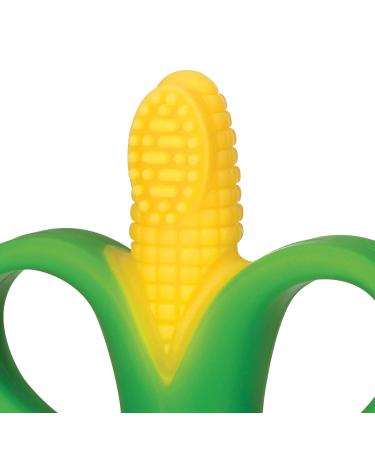 Nuby Corncob Shape Teething Aid for 3M+ - Multicolored | Safe & Soothing Relief - 1 Pack - Buy Online on GoSupps.com