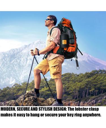 Shop LJFEA Paracord Keychain Set - 2 Pieces with Carabiner Hook | Perfect for Keys Bottles Camping & Outdoor Adventures - Buy Online on GoSupps.com