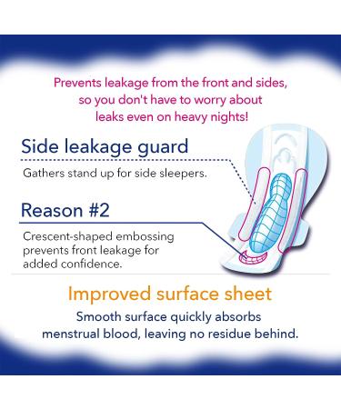 Ellis Super Overnight 400 Sanitary Napkin Pads with Wings - Ultra Comfortable & Soft Touch - 10 Sheets - Made in Japan - Buy Online on GoSupps.com