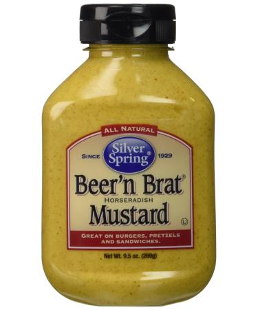 Silver Springs Beer & Brat Mustard 9.5 Oz (Pack of 4) 9.5 Ounce (Pack of 4)