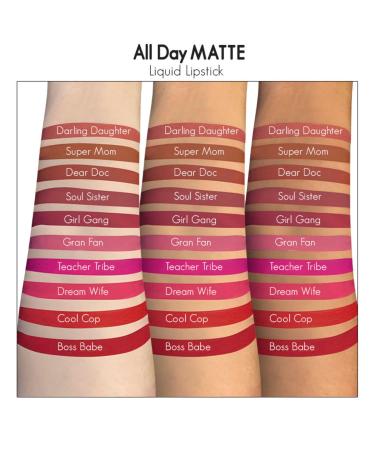 All Day Matte Liquid Lipstick - Darling Daughter 0.07 oz | Soft Pink Nude - Waterproof & Transfer-Proof - Enriched with Vitamin E for Long-Lasting Wear - Buy Online on GoSupps.com
