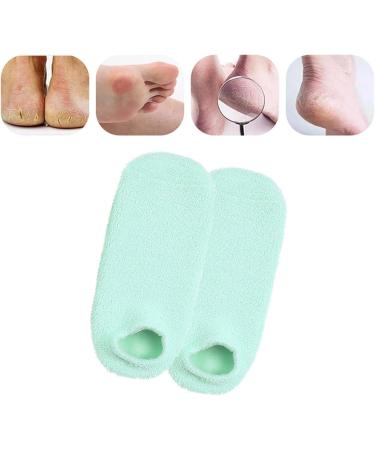 Verdant Touch Moisturizing Gel Foot Socks Reusable Nourishing Gel Socks for Remove Dry Cracked Skin Green - Buy Online on GoSupps.com