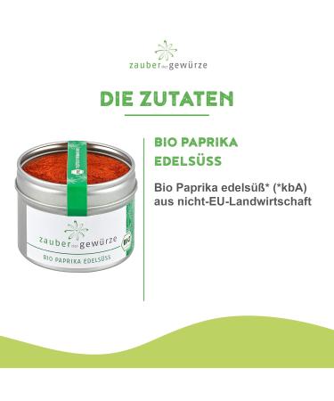 Magic of the Spices Bio Paprika Edels ss - Mild Sweet Organic Paprika Powder for Goulash | 60g Premium Quality & Reclaimable Aroma - Buy Online on GoSupps.com