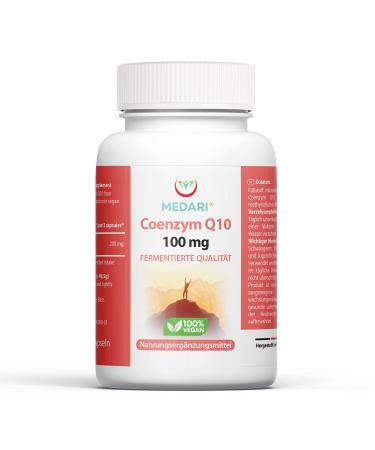Coenzyme Q10 100mg 120 capsules for 4 months from herbal fermentation Premium active ingredient without additives Coenzyme Q10 is important for each cell